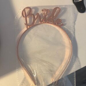 Rose Gold Bride Headband